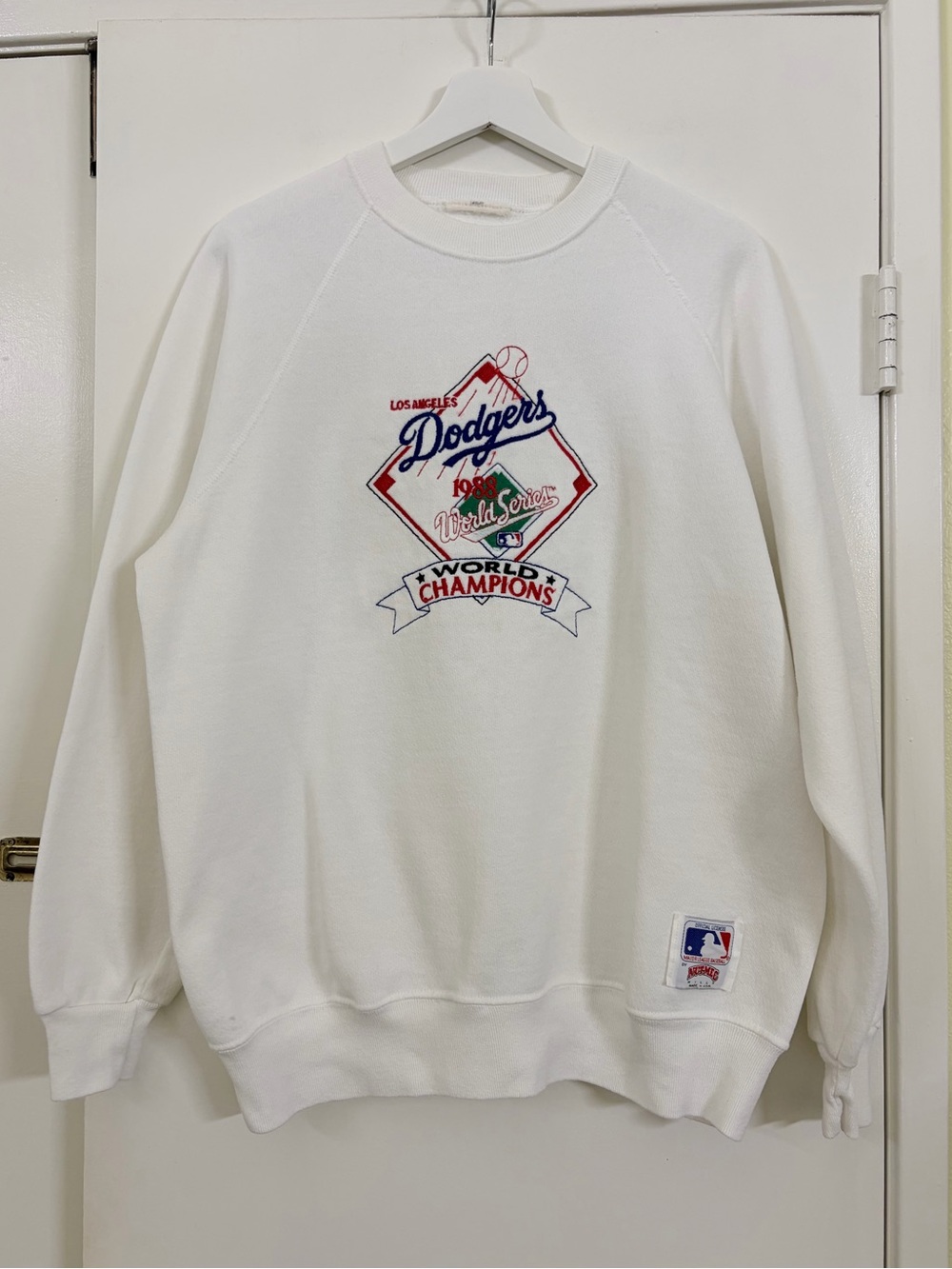 Vintage 1988 LA Dodgers World Series Champions Nutmeg Mills Sweatshirt USA